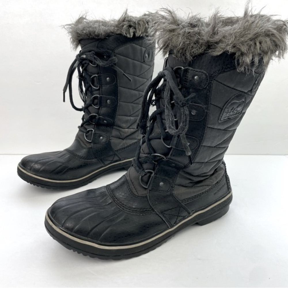 Sorel Black Tofino Lace Up‎ Winter Boot